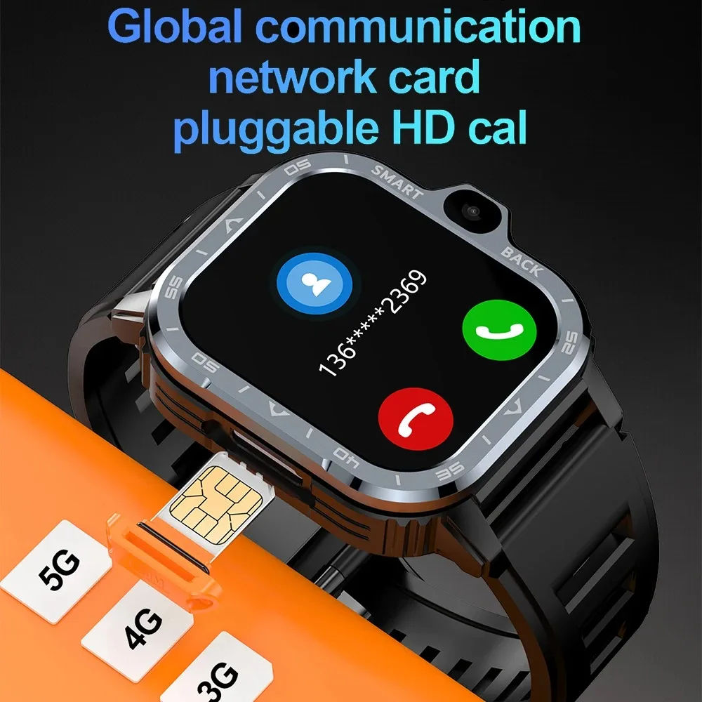 2.03 Inch 4G SIM Card Android Smartwatch Video Call GPS WiFi PGD Smartwatch Business Style Heart Rate Tracker Touch Answer Calls - Image 3